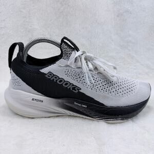 Brooks Glycerin StealthFit 22 Womens Running Shoes White Grey Black Size 8.5